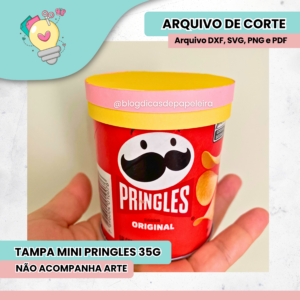 Tampa para mini pringles 35g - ARQUIVO LIMPO