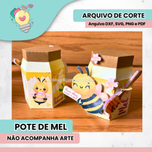 Caixa Pote de Mel - Arte NÃO Inclusa