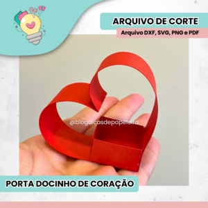 Porta docinho de coração - Arte NÃO Inclusa
