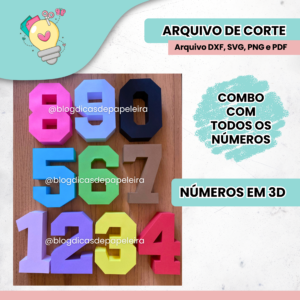 TODOS Números em 3D
