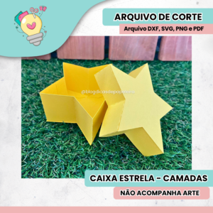 Caixa Estrela - CAMADAS - ARTE NÃO INCLUSA